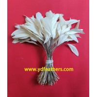 Stripped Bleached Black Rooster Tail Feather From China